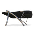 Bimini 1.8m x 1.58m Stainless Steel - Black fabric