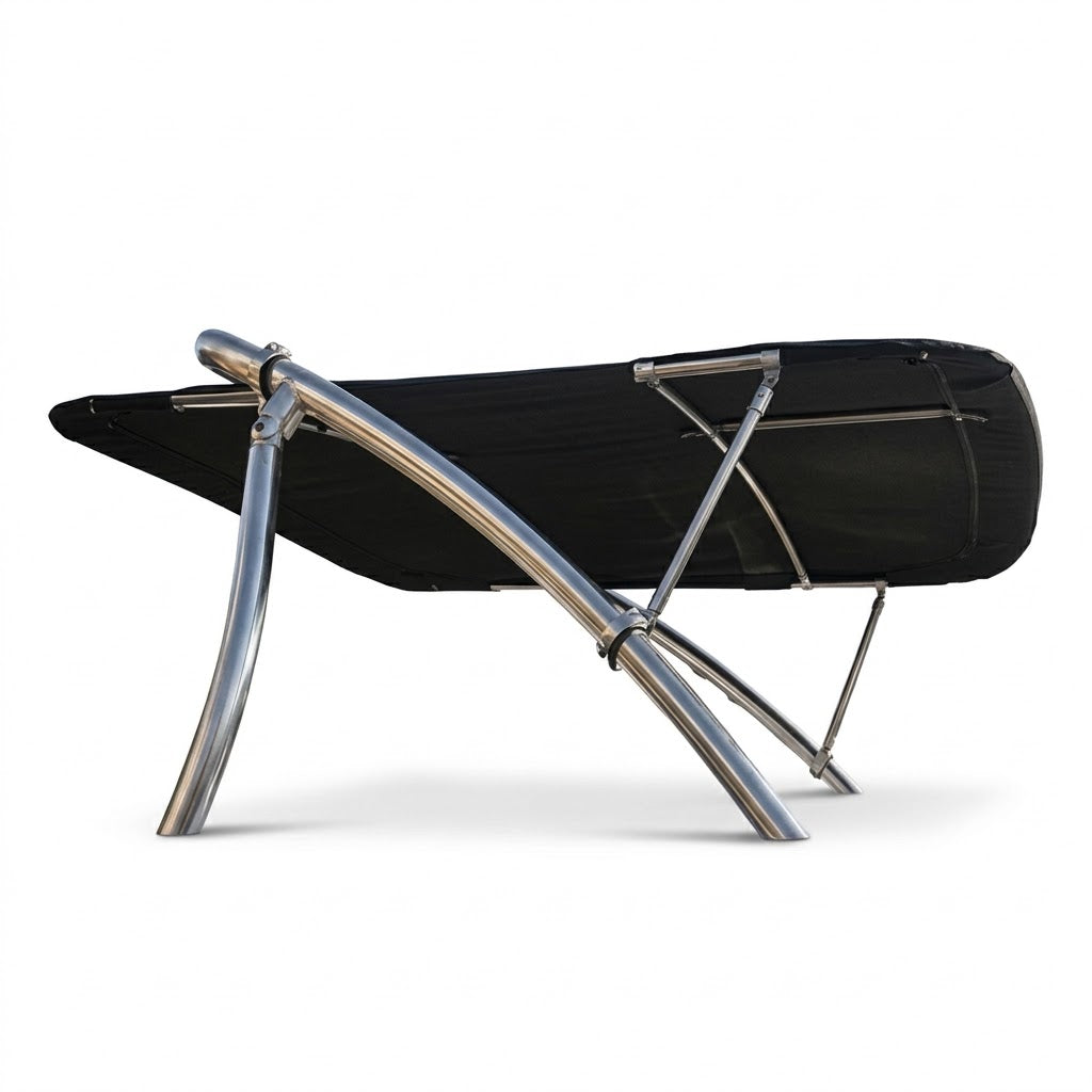 Bimini 1.8m x 1.58m Stainless Steel - Navy fabric