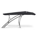 Large Square Bimini Stainless Steel -  2.2m x 2.2m Black fabric