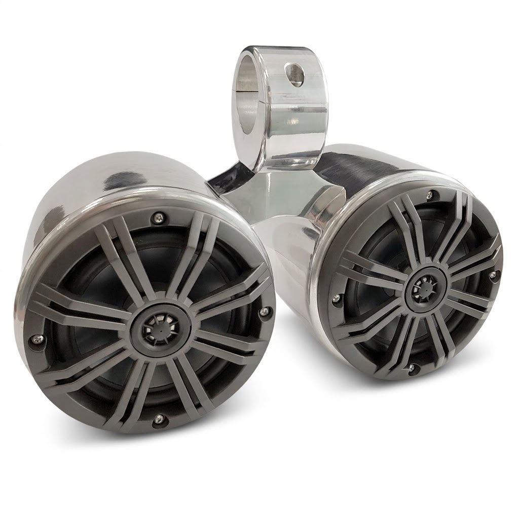 Twin Bullet Speakers, Pods, LED lights Internal wiring (Pair)