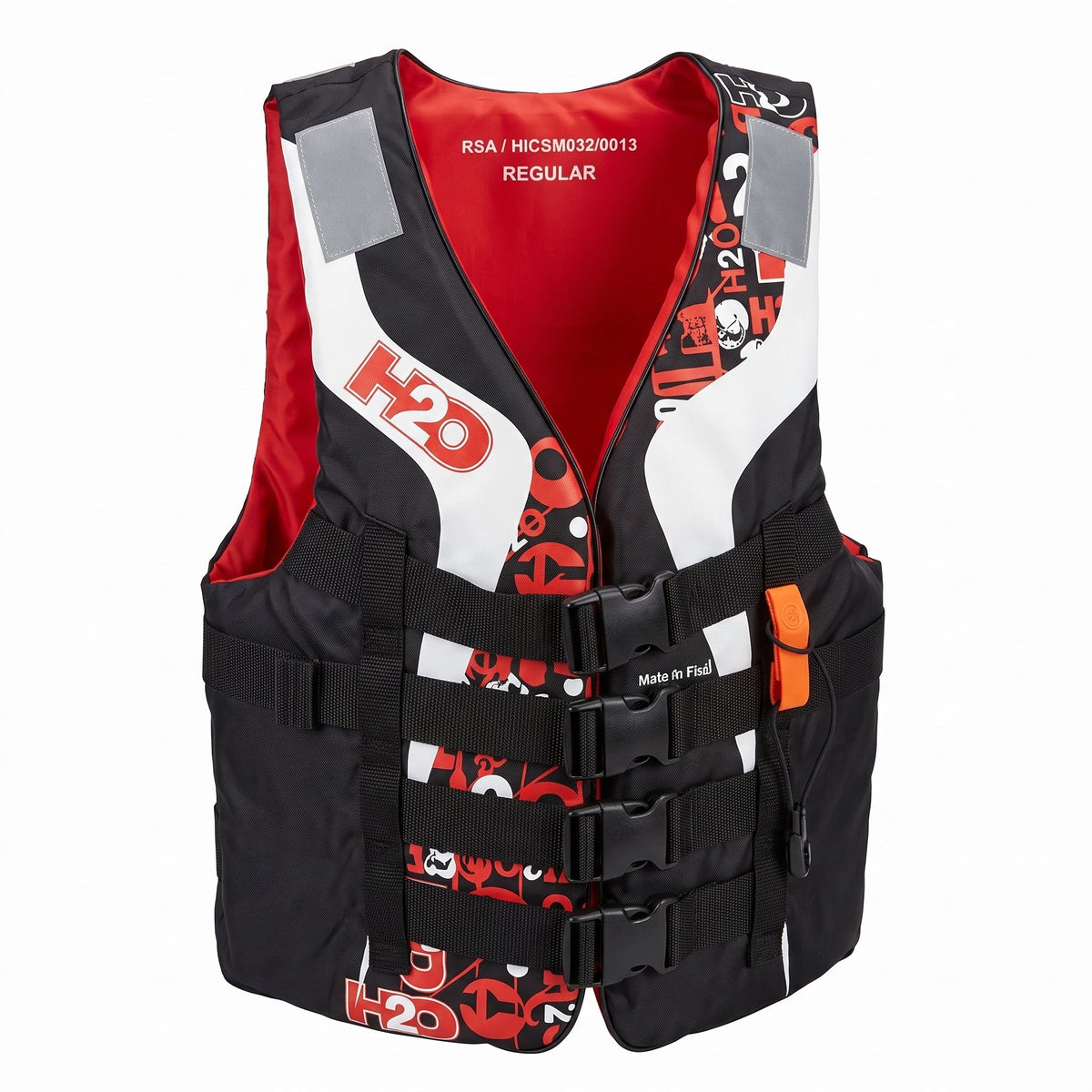 H2O Dynamix Nylon Life Jacket Red