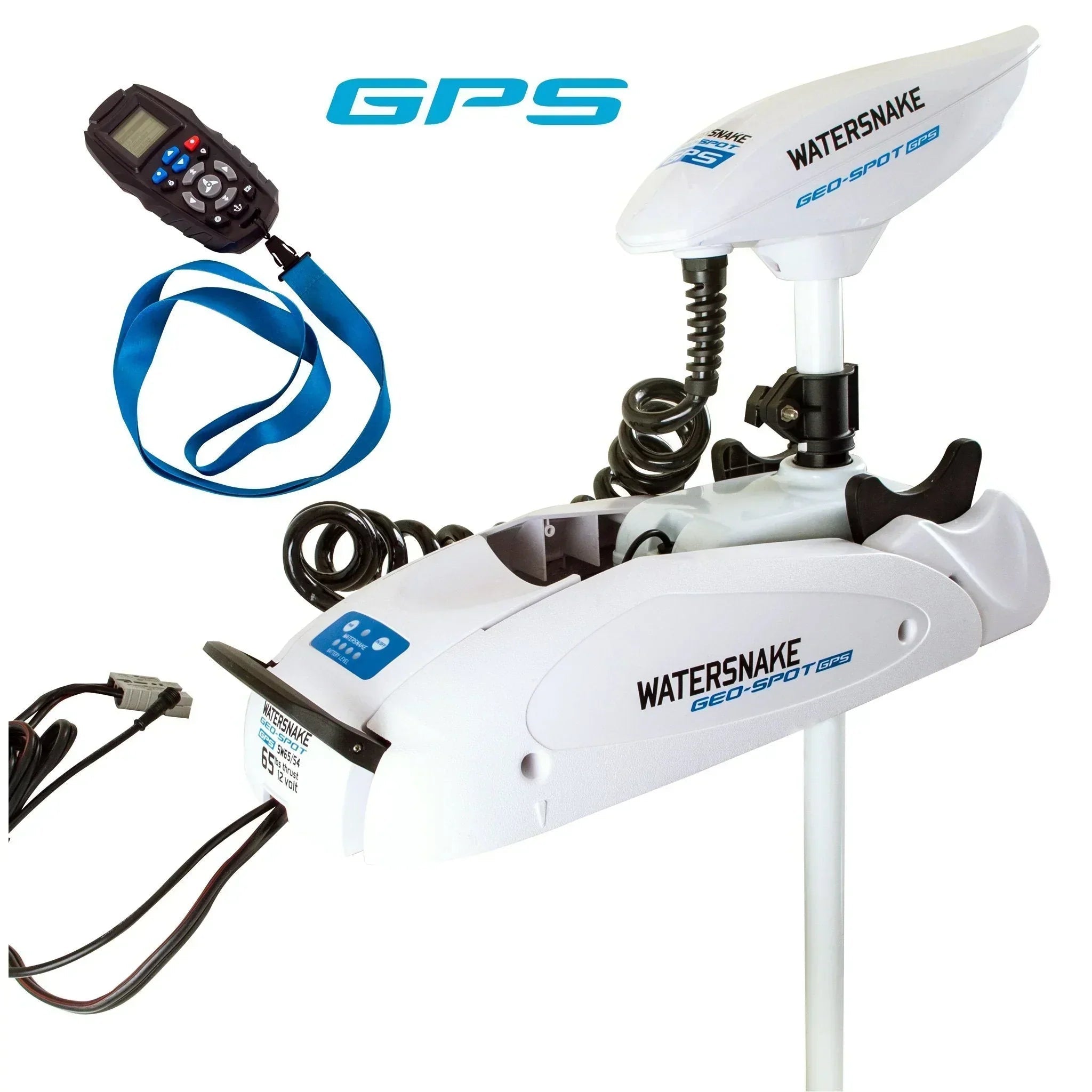 Watersnake Geo-Spot GPS 80lb 66" Electric Bow Mount Trolling Motor